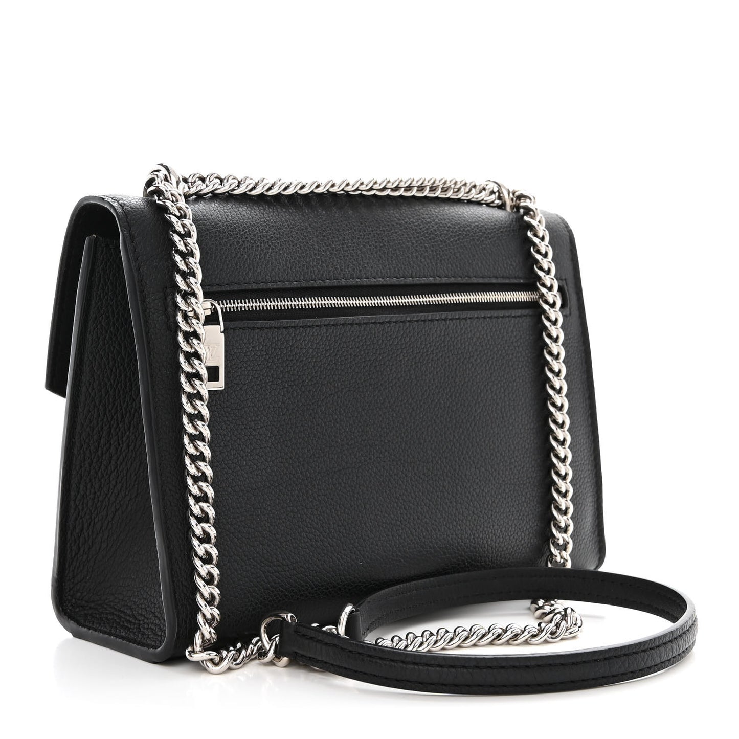 Soft Calfskin My Lockme Chain Bag BB Black