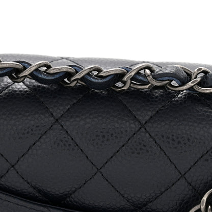 Chanel Caviar Quilted Mini Rectangular Flap Navy 13 of 14