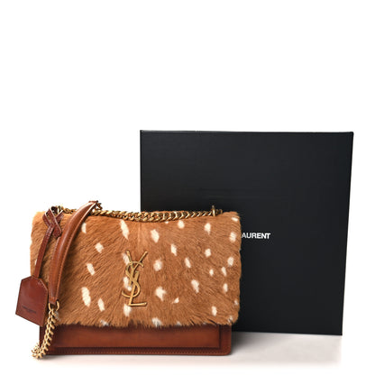 Saint Laurent Pony Hair Calfskin Medium Monogram Sunset Fawn 13 of 13