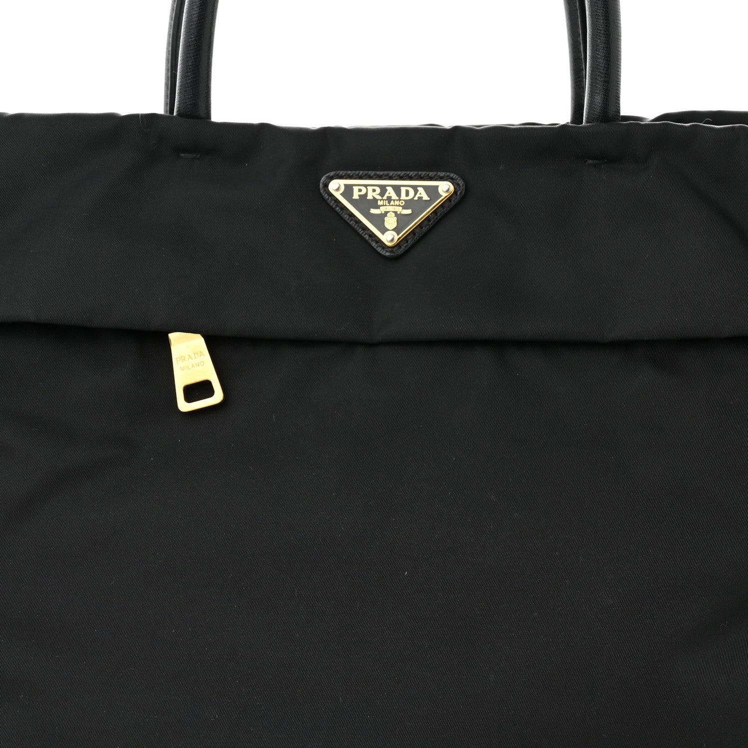 Prada Tessuto Nylon Saffiano Tote Black 12 of 14