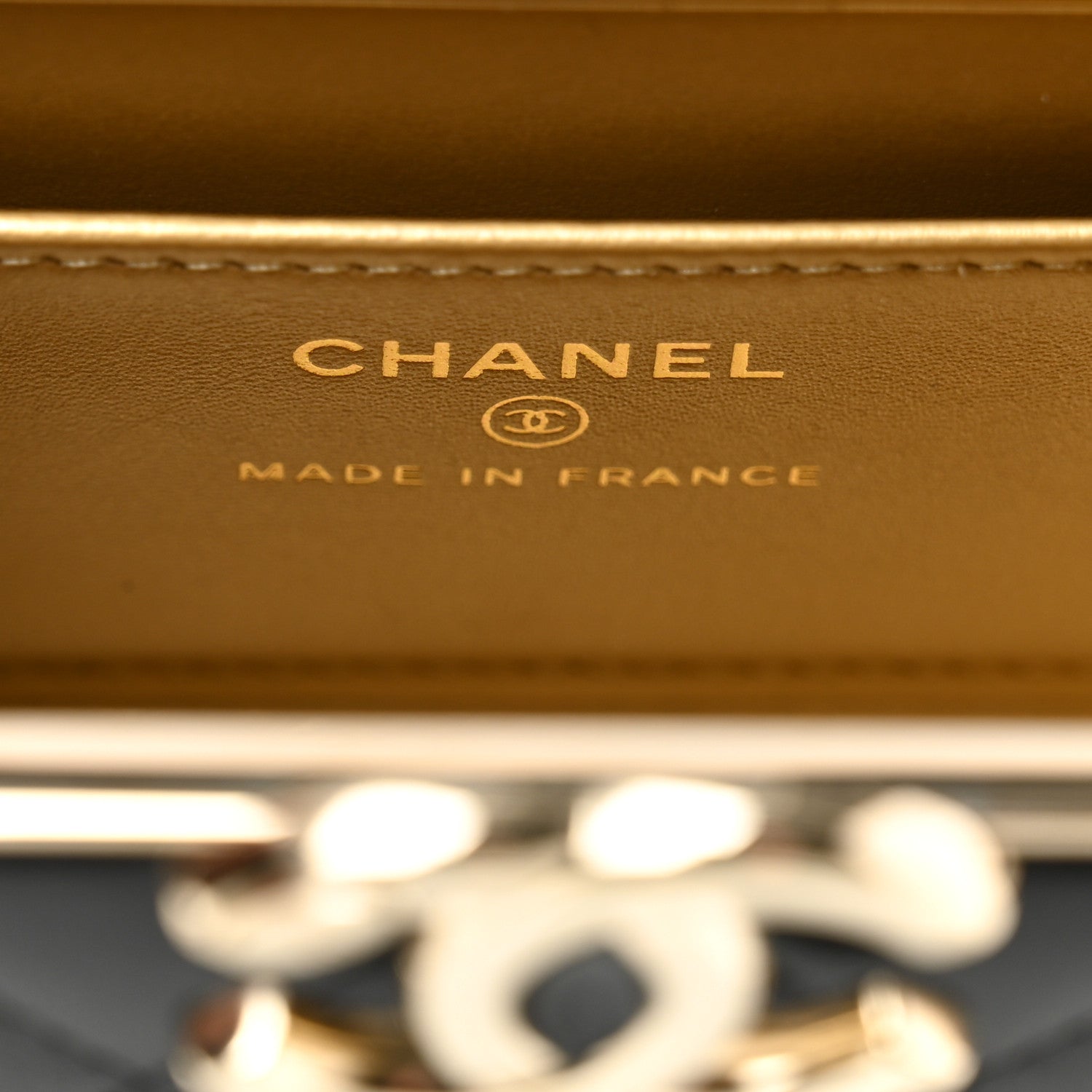 Chanel Lambskin Quilted Small Box With Chain Black 7 of 11