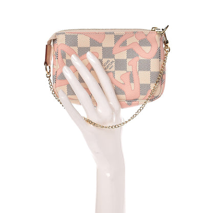 Louis Vuitton Damier Azur Tahitienne Mini Pochette Accessories 2 of 8