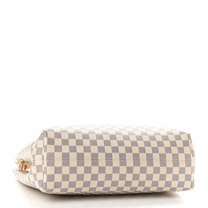 Louis Vuitton Damier Azur Graceful MM Rose Ballerine 4 of 9