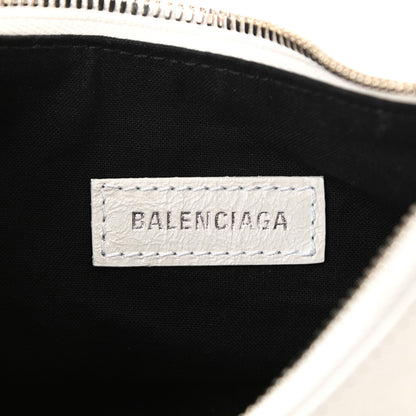 Balenciaga Agneau Arena Le Cagole Shoulder Bag XS Optic White 6 of 9