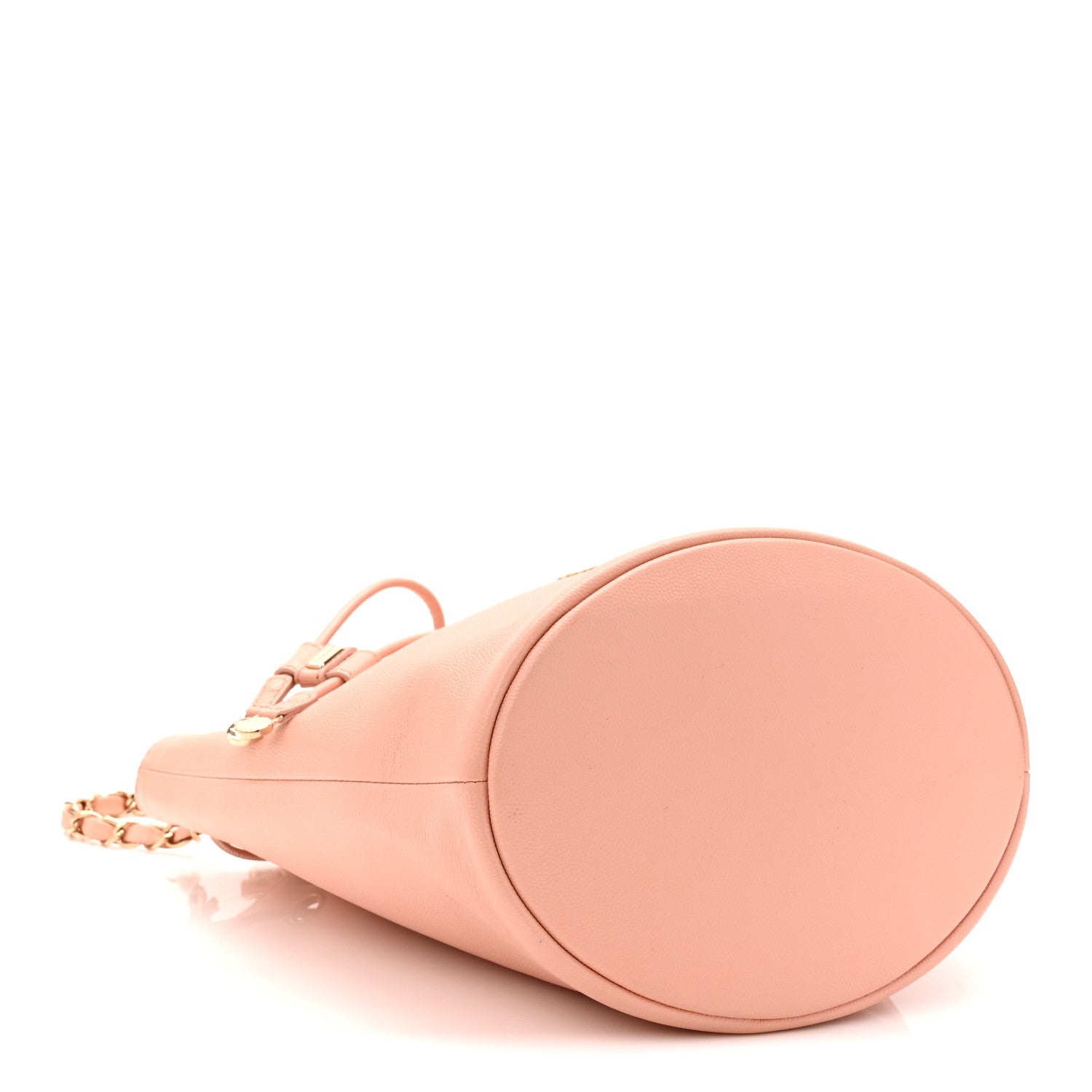 Chanel Caviar Deauville Drawstring Bucket Bag Light Pink 4 of 12