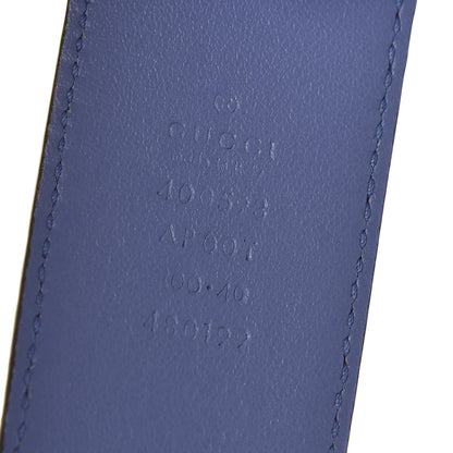Gucci Calfskin Double G 40mm Belt 100 40 Clear Sky Blue 3 of 5