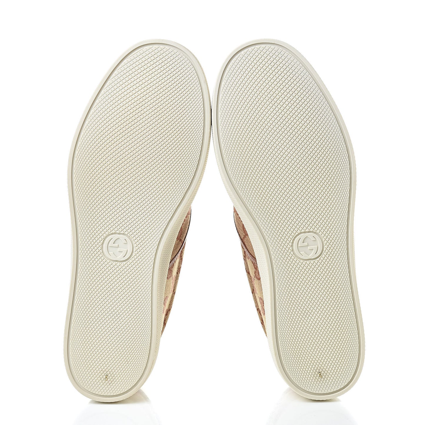 X MLB GG Monogram NY Yankees Embroidered Mens Slip On Sneakers 8 Beige Ruggine Rust