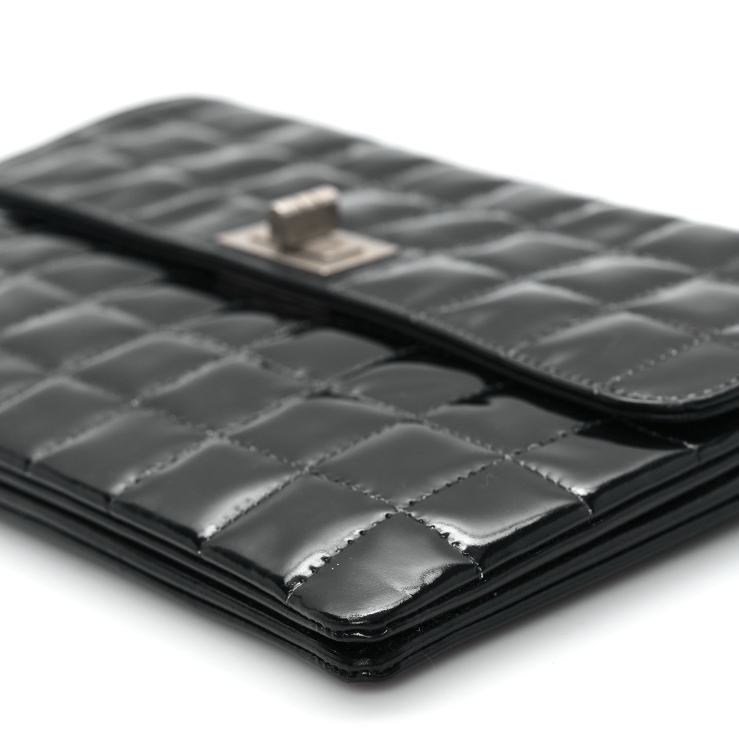 Chanel Patent Chocolate Bar Reissue Single Flap Black 11 of 13