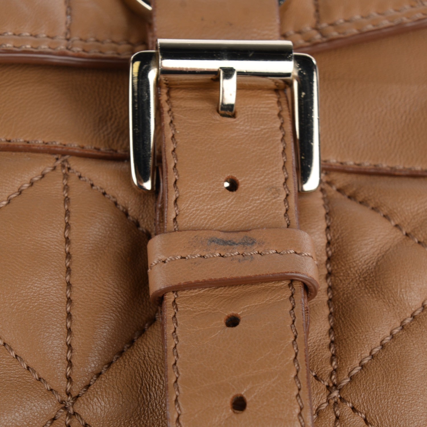 Mulberry Nappa Quilted Oversized Alexa Deer Brown 11 of 12