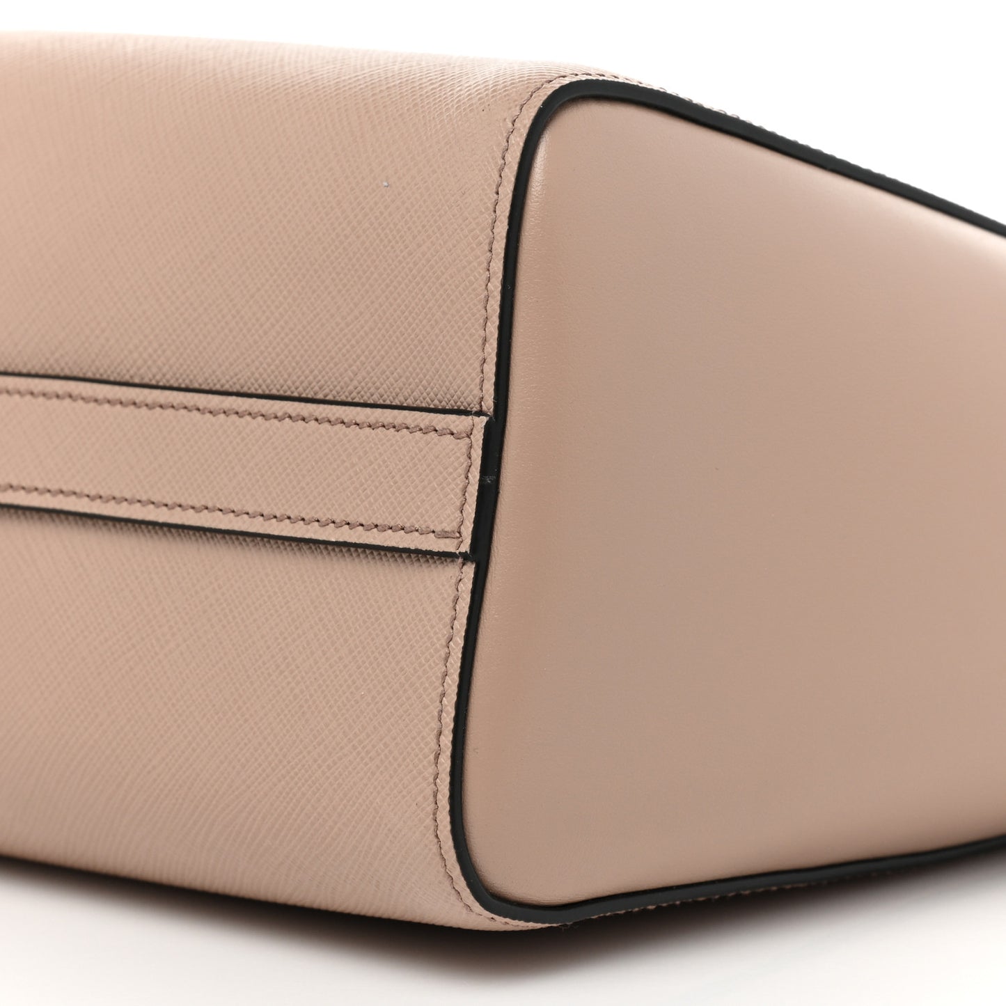 Saffiano Soft Calfskin Zippered Tote Cipria