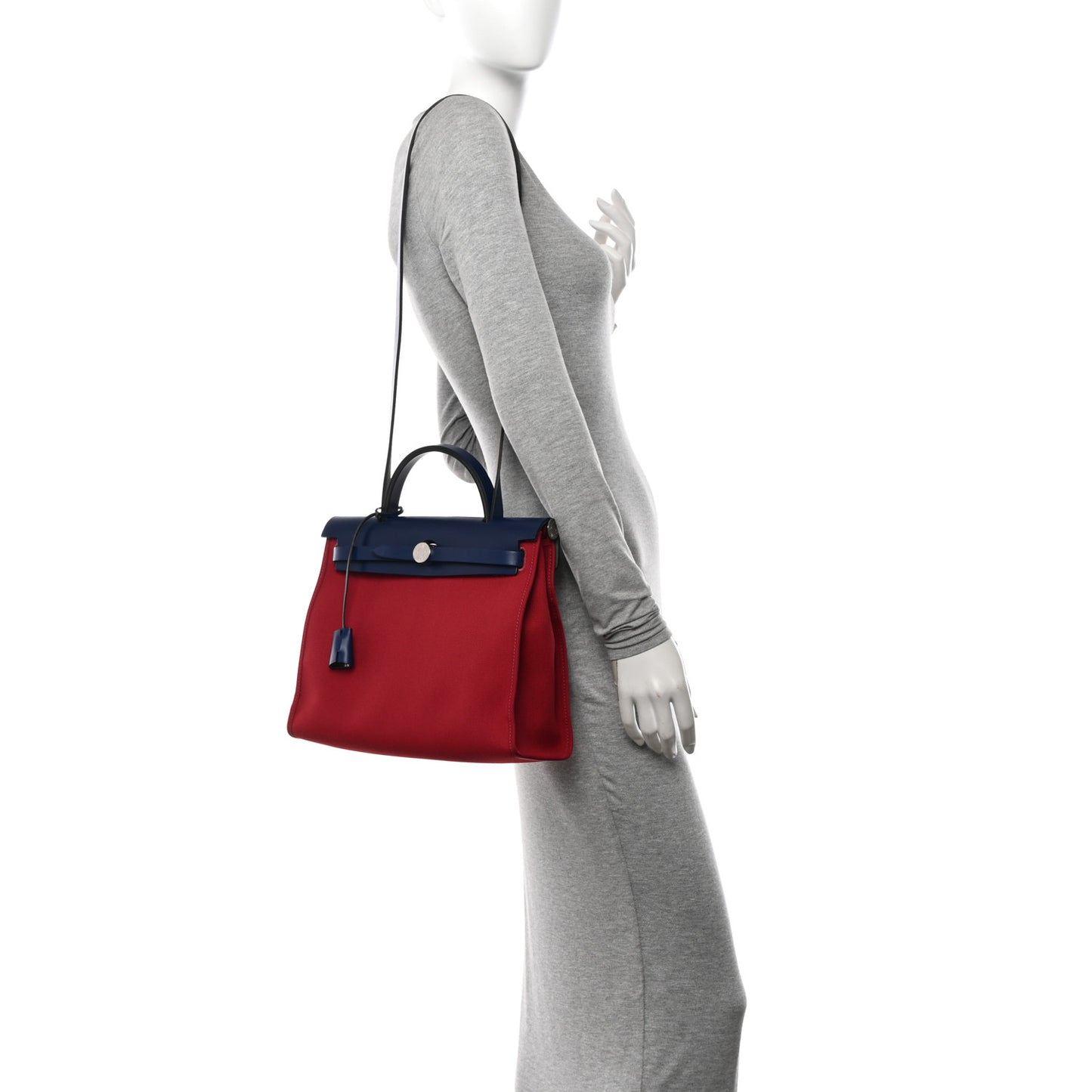Military Toile Vache Hunter Herbag Zip 31 PM Rouge Grenat Bleu Saphir