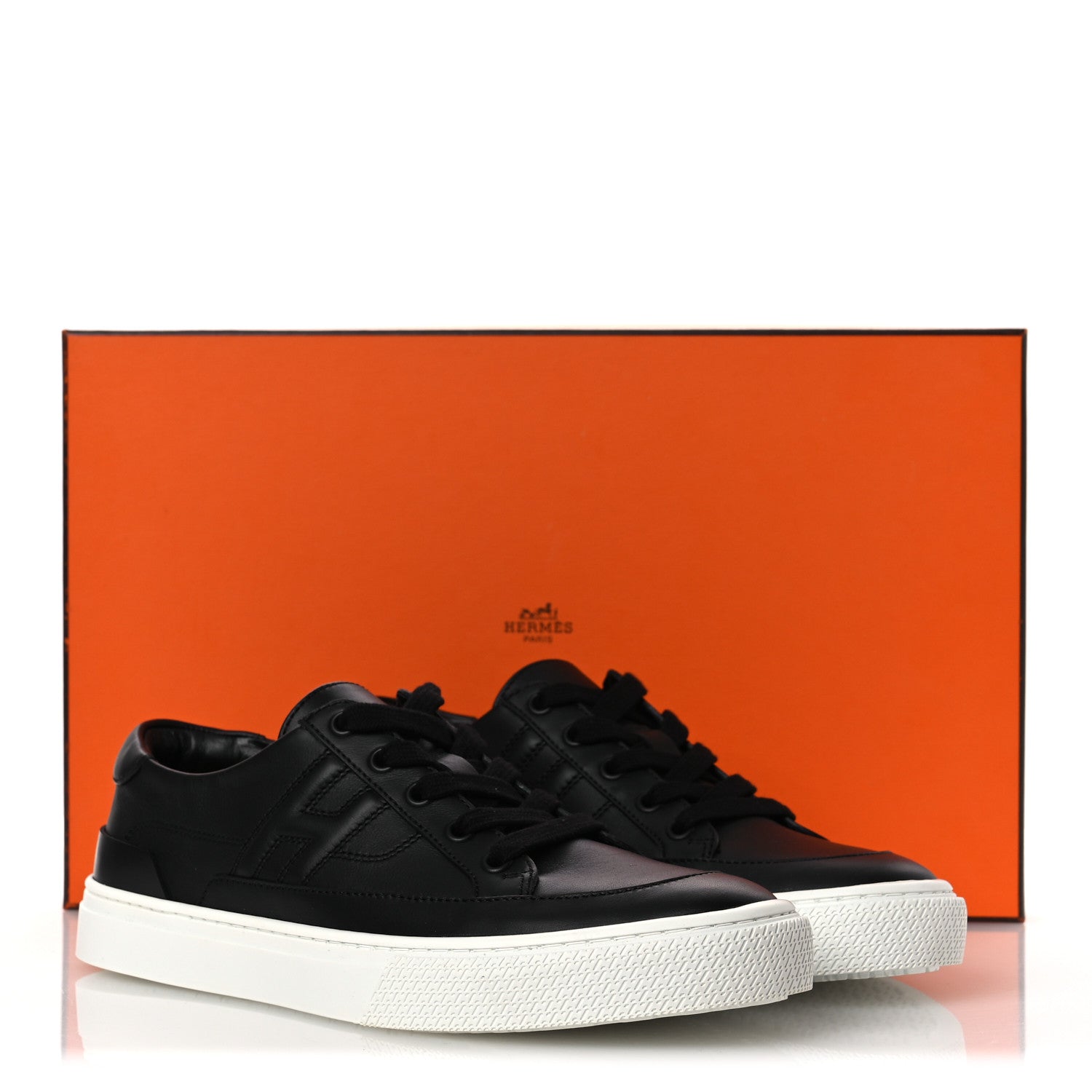 Hermes Calfskin Deep Sneakers 39 Black 11 of 11