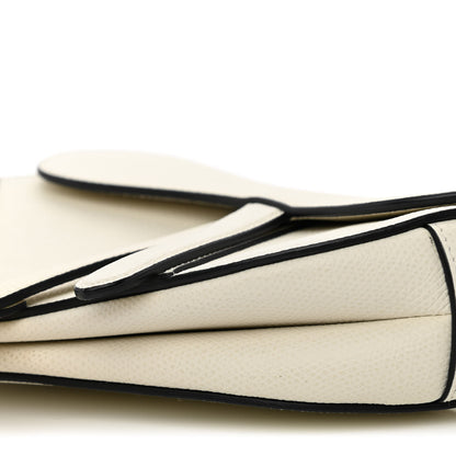 Christian Dior Grained Calfskin Mini Saddle Bag White 10 of 10