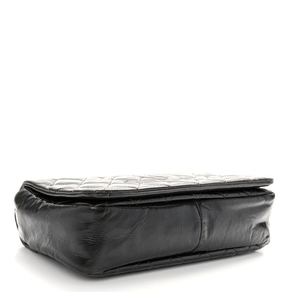Chanel Glazed Calfskin Quilted CC Single Flap Black 4 of 10
