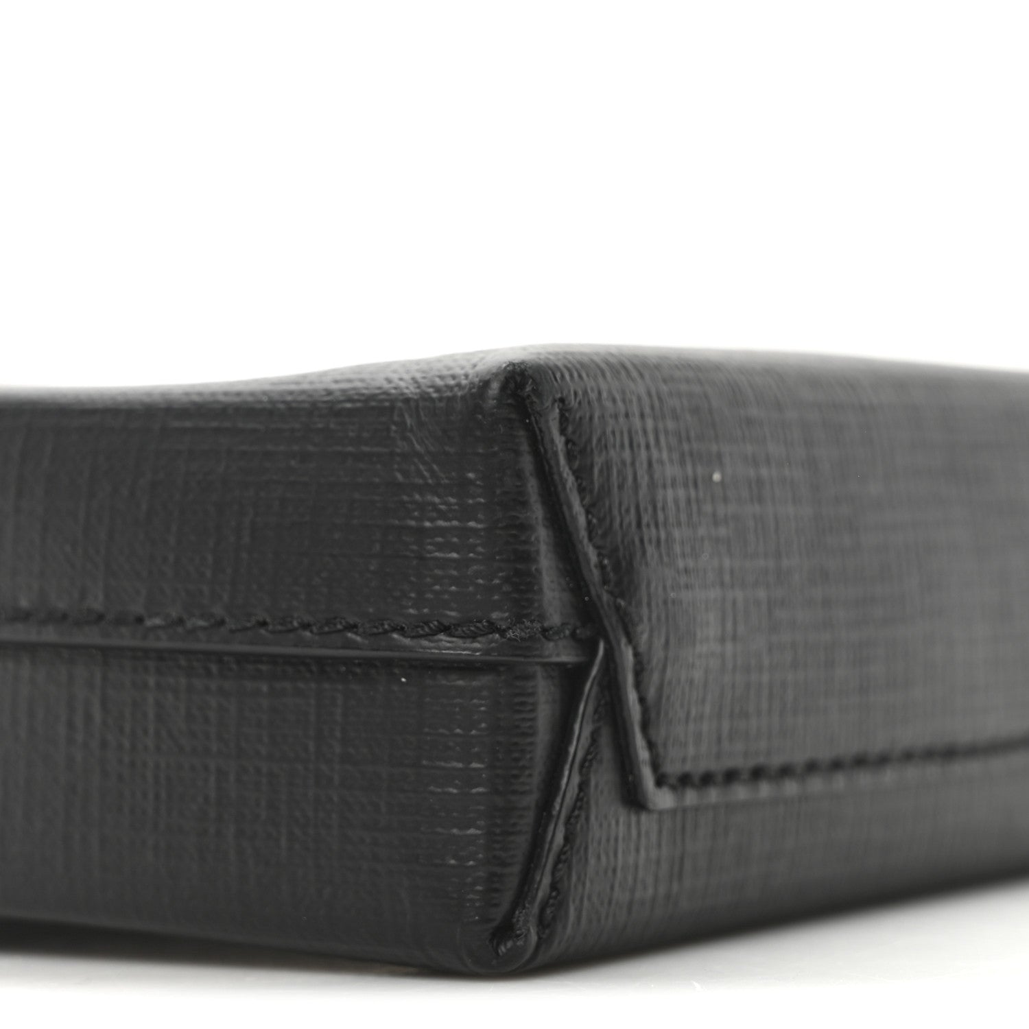 Balenciaga Squared Calfskin Logo Shopping Phone Holder Bag Black 8 of 9