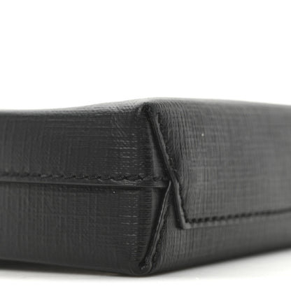 Balenciaga Squared Calfskin Logo Shopping Phone Holder Bag Black 8 of 9