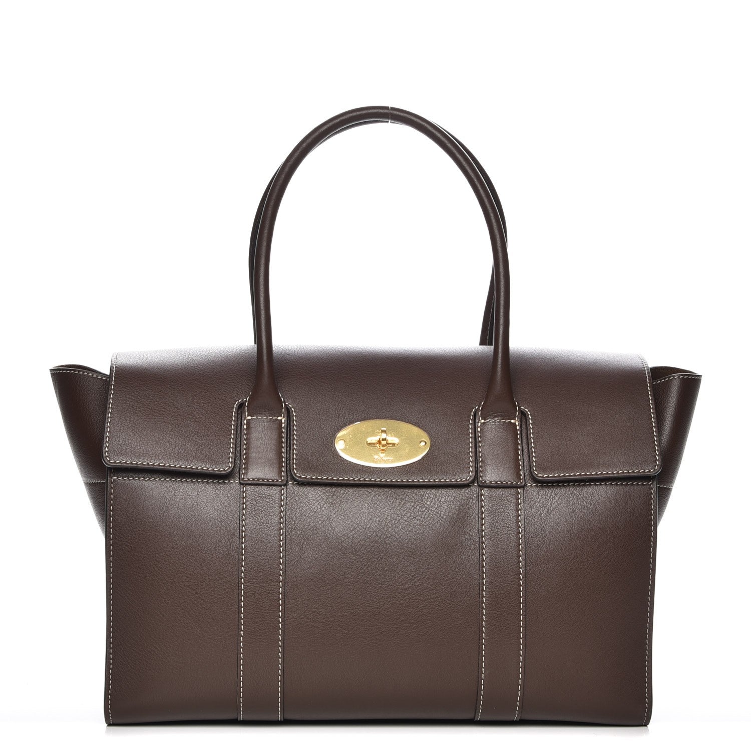 Mulberry Silky Calfskin New Bayswater Chocolate 1 of 6