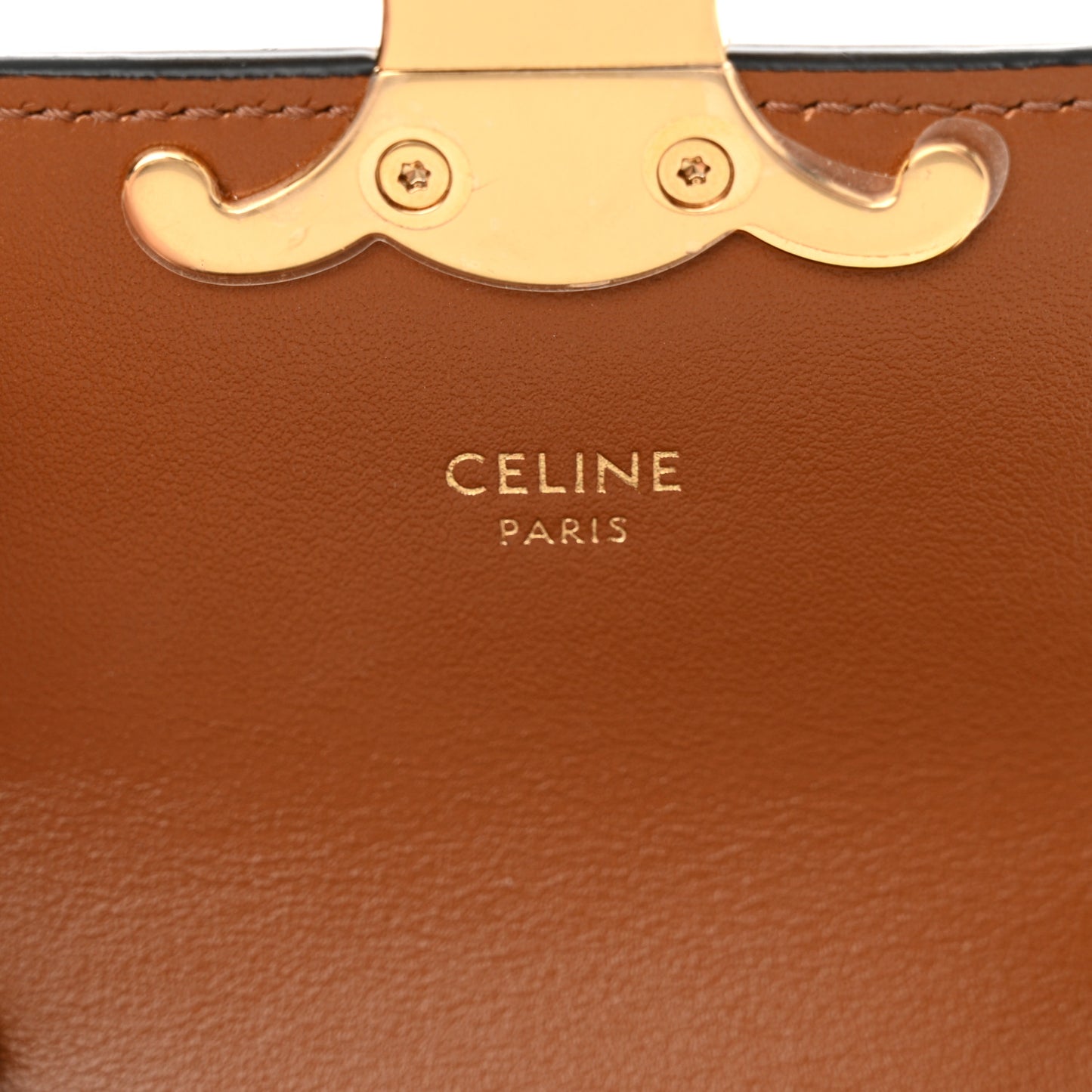 Triomphe Canvas Calfskin Mini Claude Tan