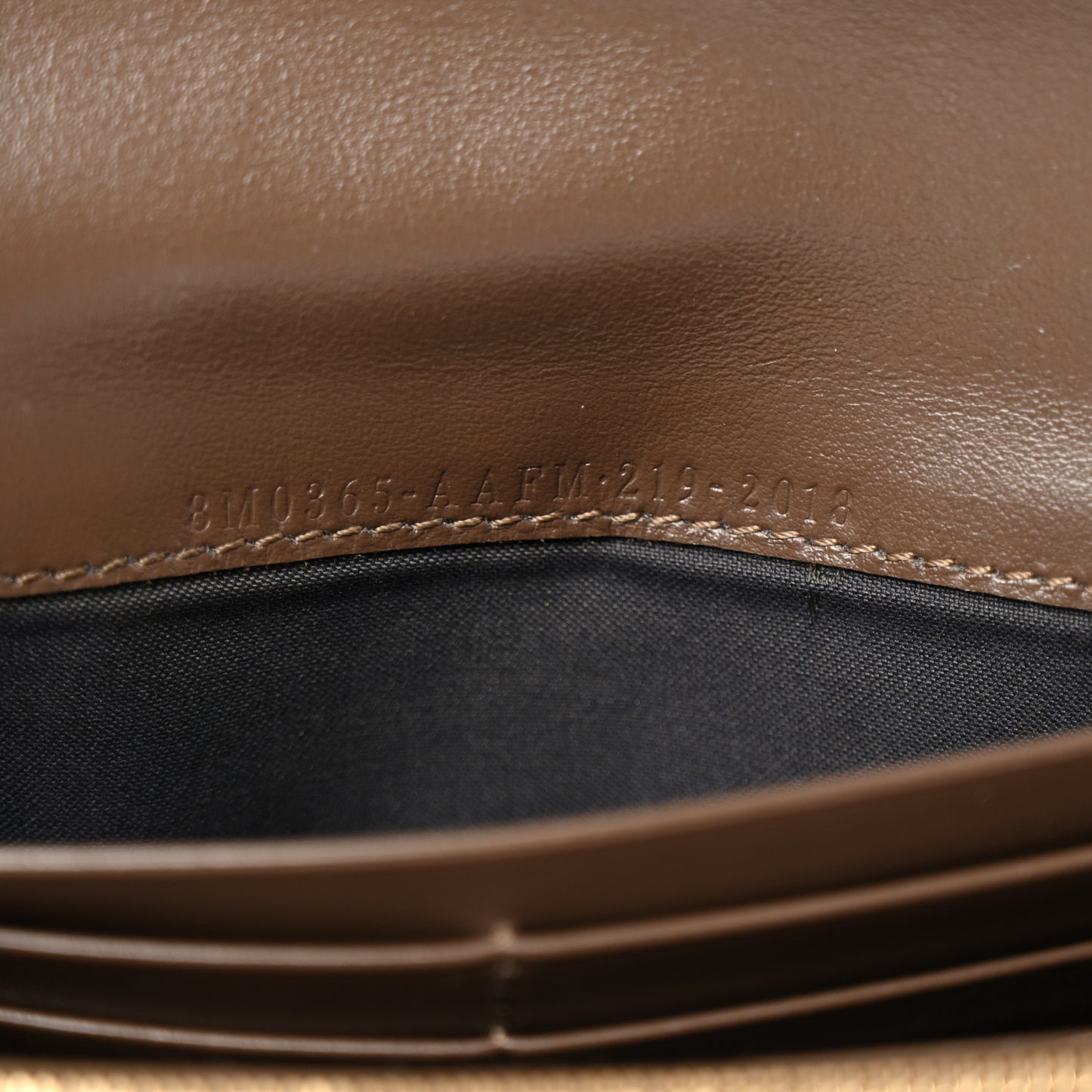 Vitello Soft F is Fendi Bi-Color FF 1974 Embossed Continental Envelope Wallet On Chain Maya Black