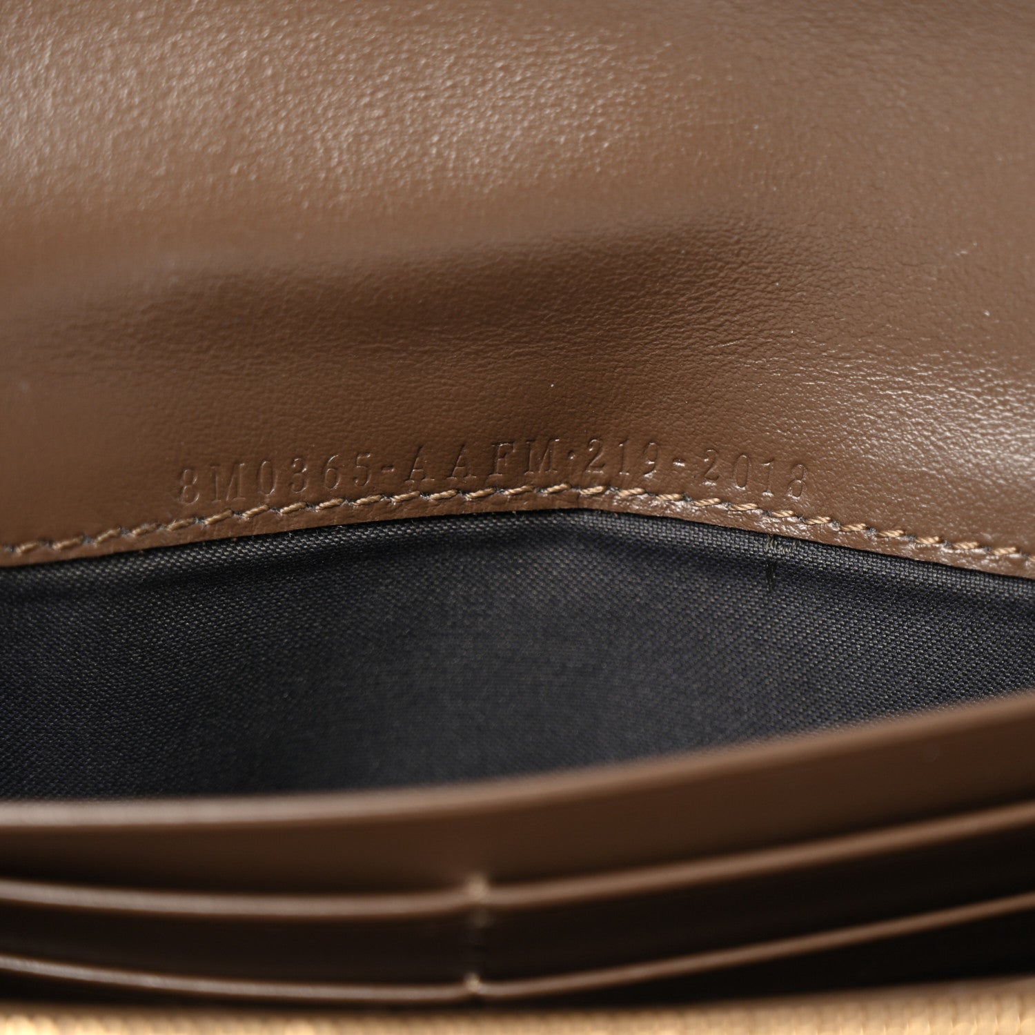 Fendi Vitello Soft F is Fendi Bi-Color FF 1974 Embossed Continental Envelope Wallet On Chain Maya Black 6 of 10