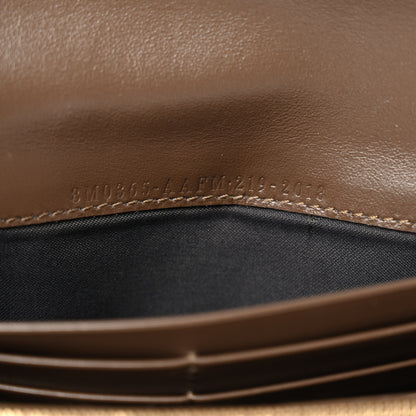 Fendi Vitello Soft F is Fendi Bi-Color FF 1974 Embossed Continental Envelope Wallet On Chain Maya Black 6 of 10