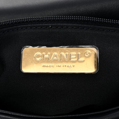 Chanel Lambskin Quilted Medium Chanel 19 Flap Navy Blue 6 of 11