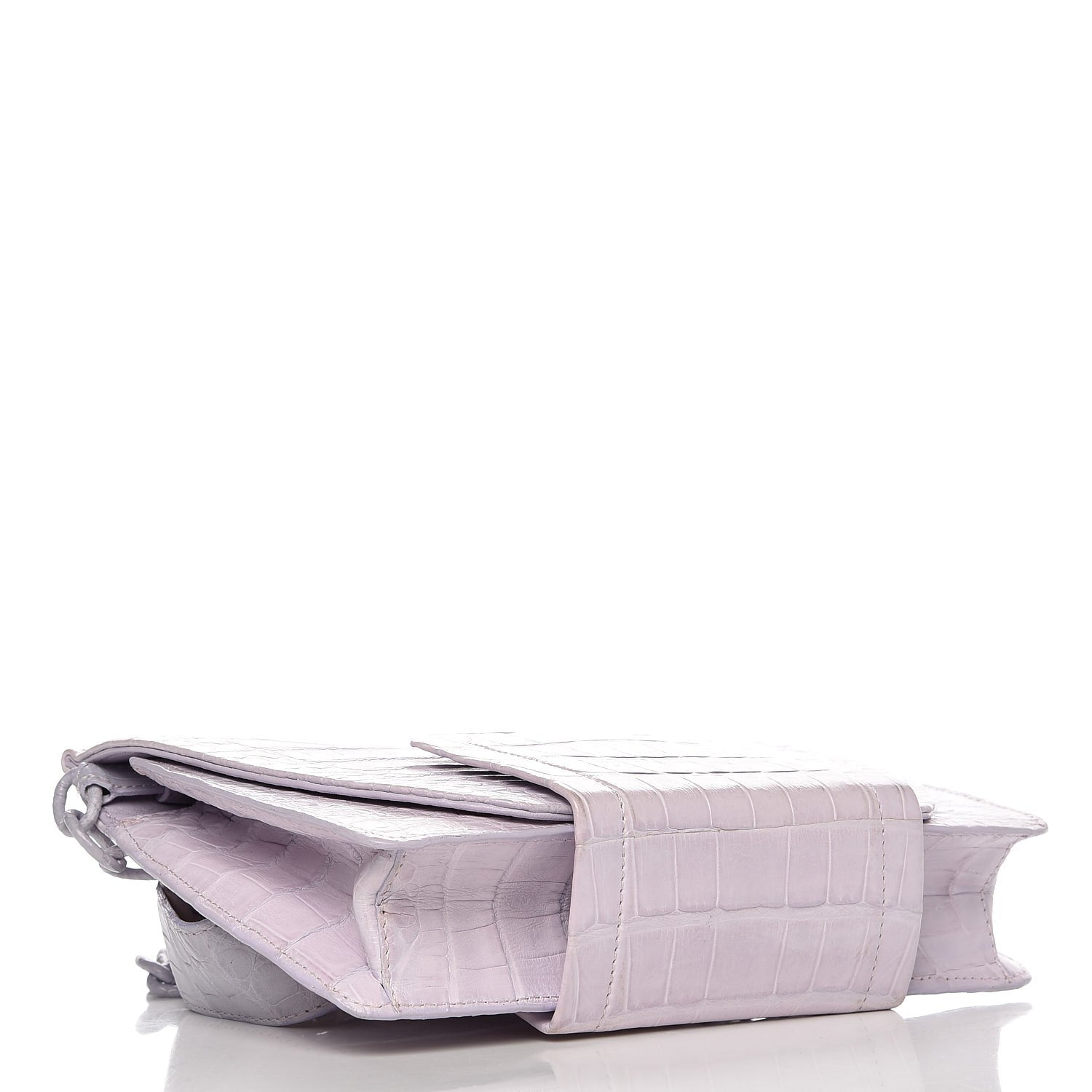Nancy Gonzalez Crocodile Flap Belt Bag Lilac 5 of 10