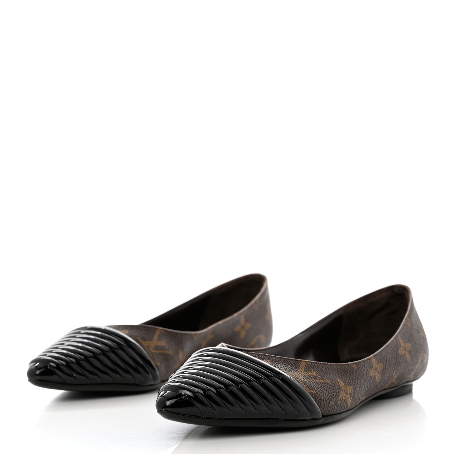 Monogram Inspired Ballerina Flats 36