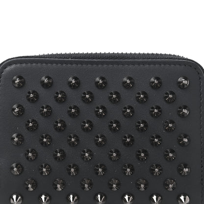 Christian Louboutin Calfskin Spiked Panettone Coin Purse Black 10 of 11