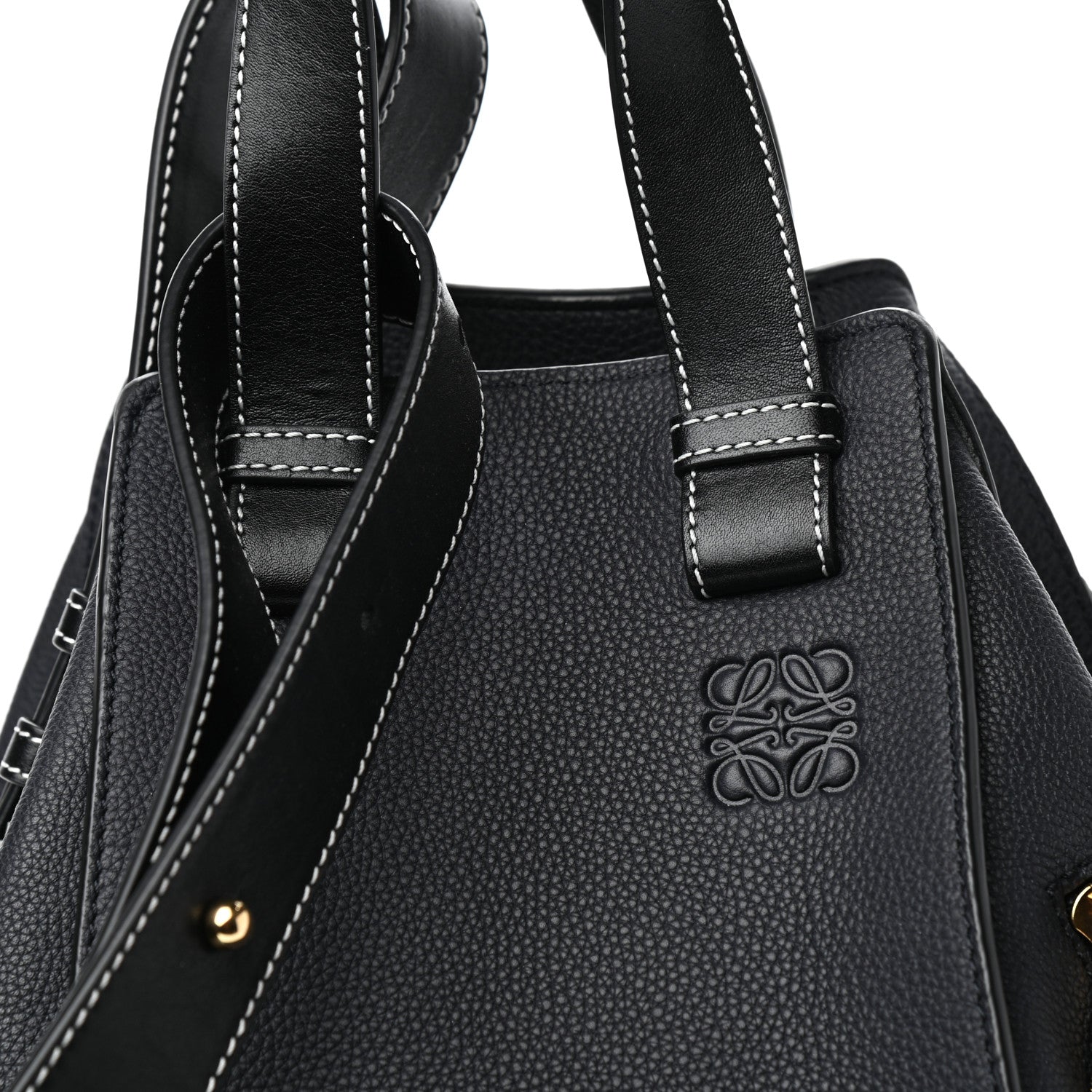 Loewe Calfskin Medium Hammock Shoulder Bag Midnight Blue Black 9 of 9