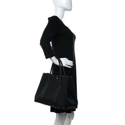 Hermes Toile Negonda Garden Party Tote 36 MM Bleu Marine Black 2 of 11