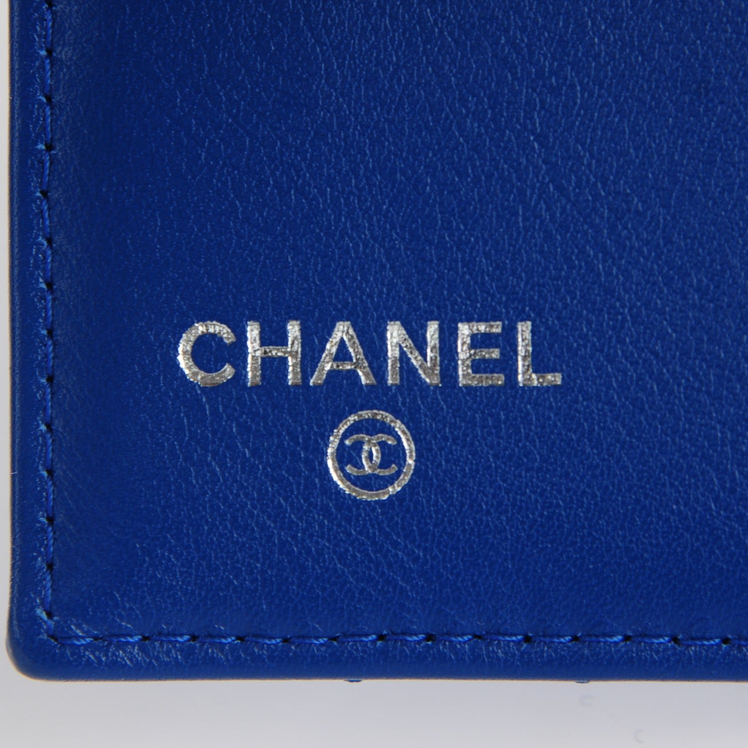 Chanel Patent Quilted CC French Wallet Blue 6 of 8