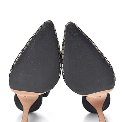Christian Dior Resille Lambskin Ribbon J'Adior Slingback 100mm Pumps 39 Black 11 of 11