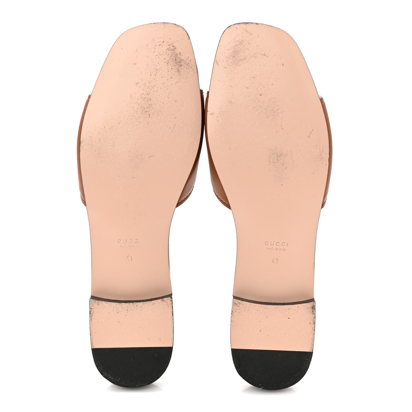 Cosmos Softy Calfskin Interlocking G Cut Out Slide Sandals 41 Cuir