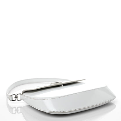 Prada Spazzolato Cleo Flap Shoulder Bag White 4 of 9