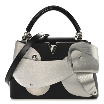Louis Vuitton Calfskin Liu Wei Artycapucines Capucines PM Black Silver 1 of 9