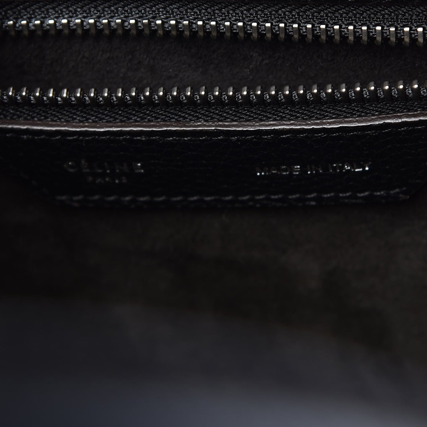 Drummed Calfskin Micro Luggage Black