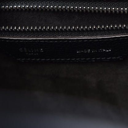 Celine Drummed Calfskin Micro Luggage Black 6 of 9