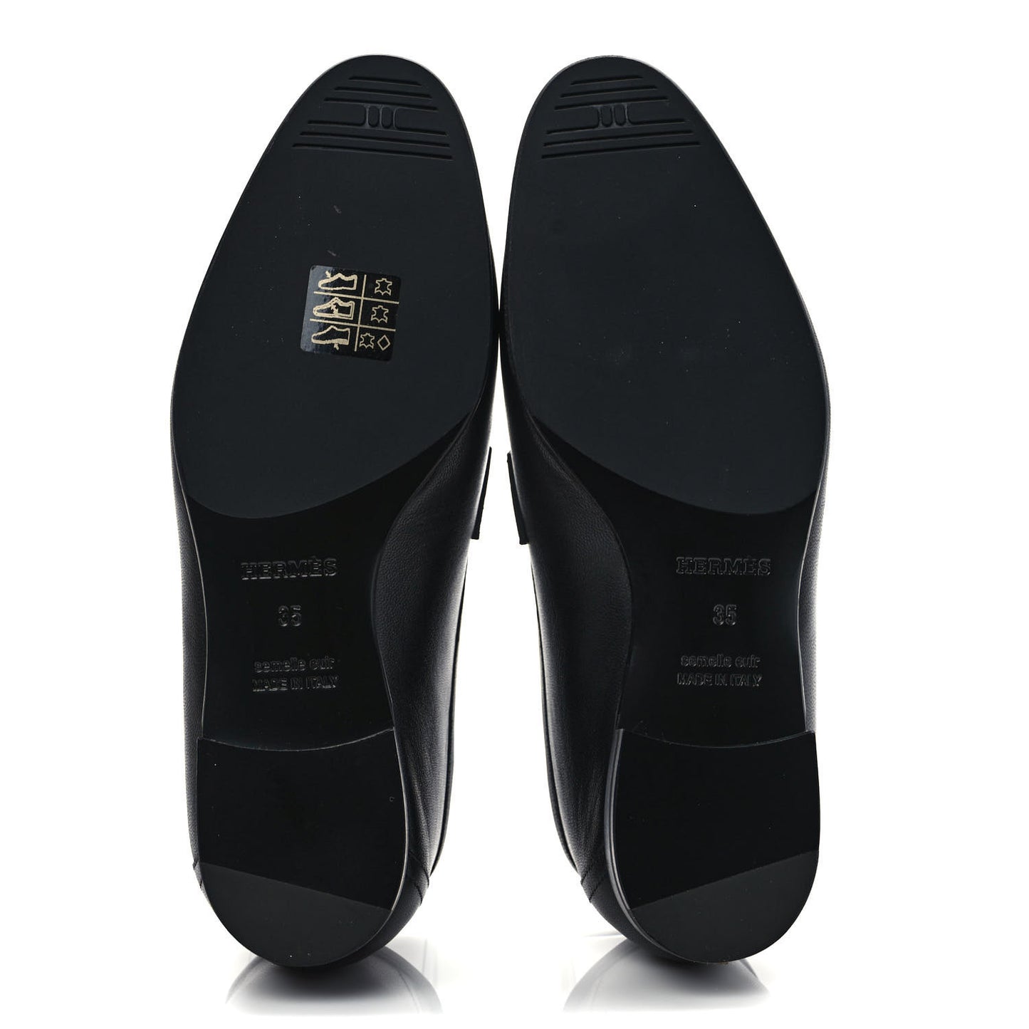 Goatskin Womens Paris Loafers 35 Black