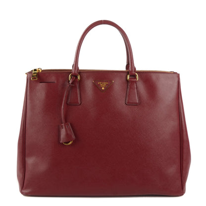 Prada Saffiano Lux Extra Large Galleria Double Zip Tote Cherry 1 of 8