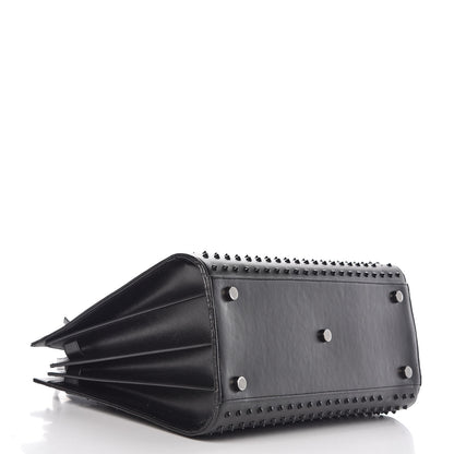 Saint Laurent Grain De Poudre Studded Small Sac De Jour Black 4 of 11