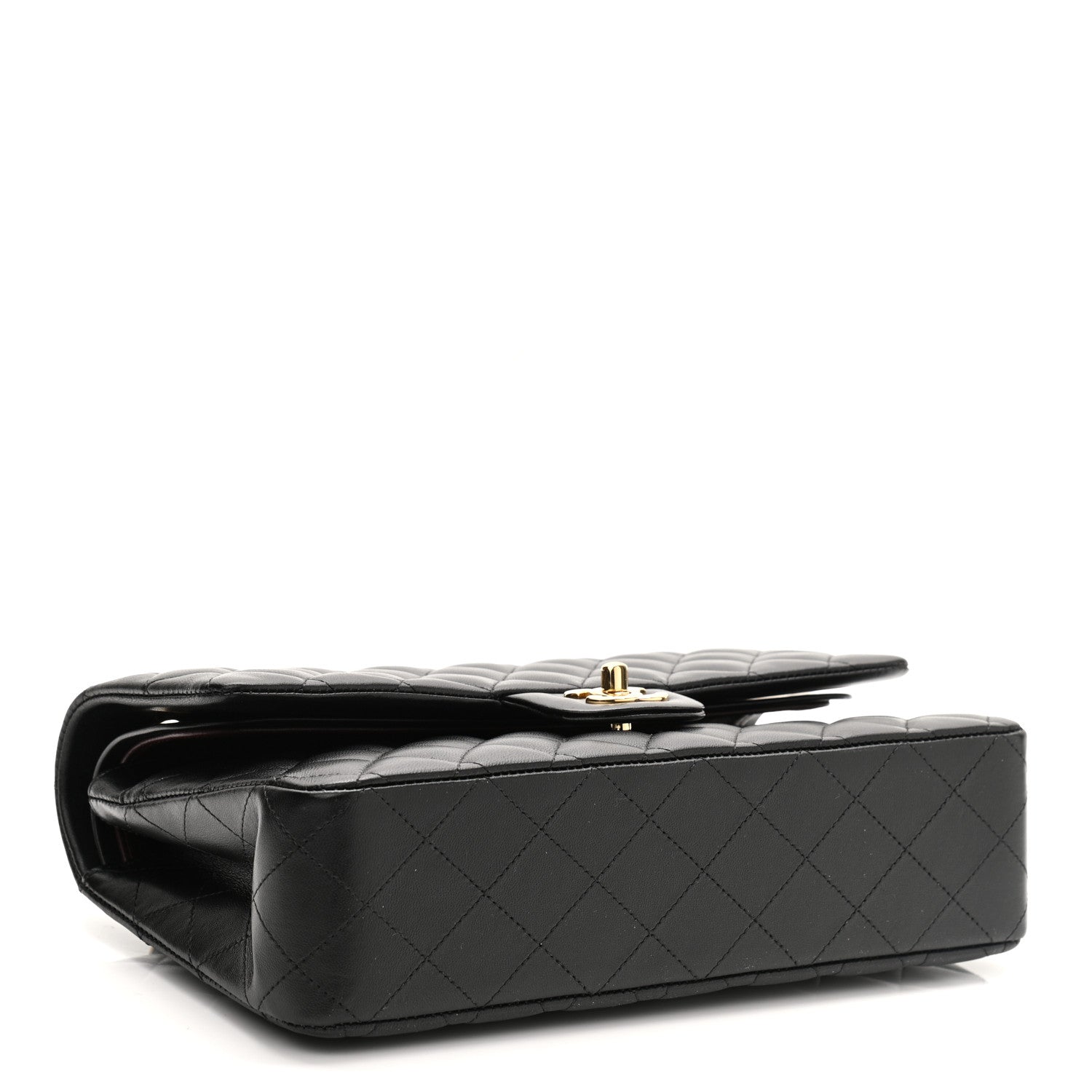 Chanel Lambskin Quilted Medium Double Flap Black 4 of 10