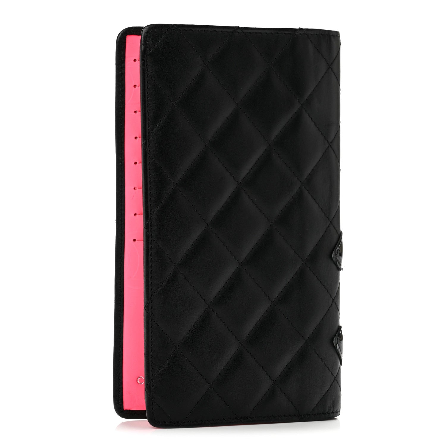 Chanel Calfskin Quilted Cambon Yen Wallet Black 3 of 12