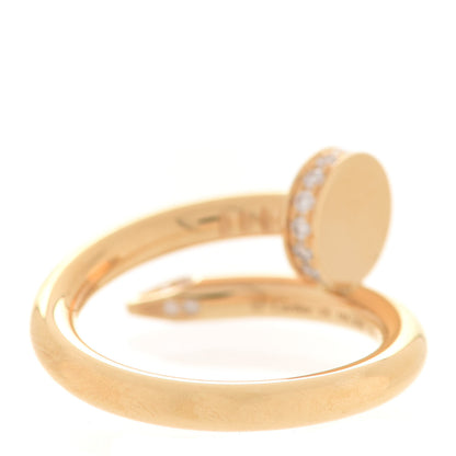 Cartier 18K Yellow Gold Diamond Juste Un Clou Ring 48 4.5 3 of 5