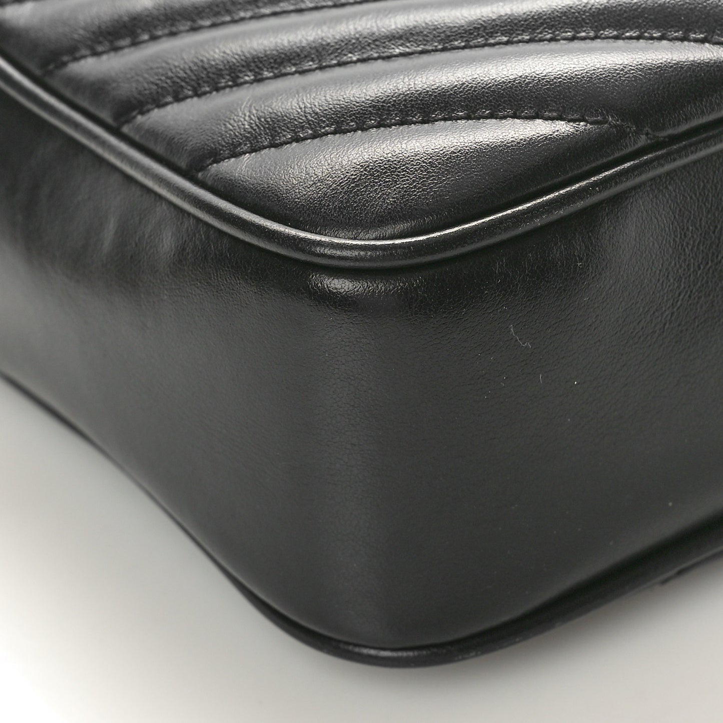 Calfskin Matelasse Monogram Lou Camera Bag Black
