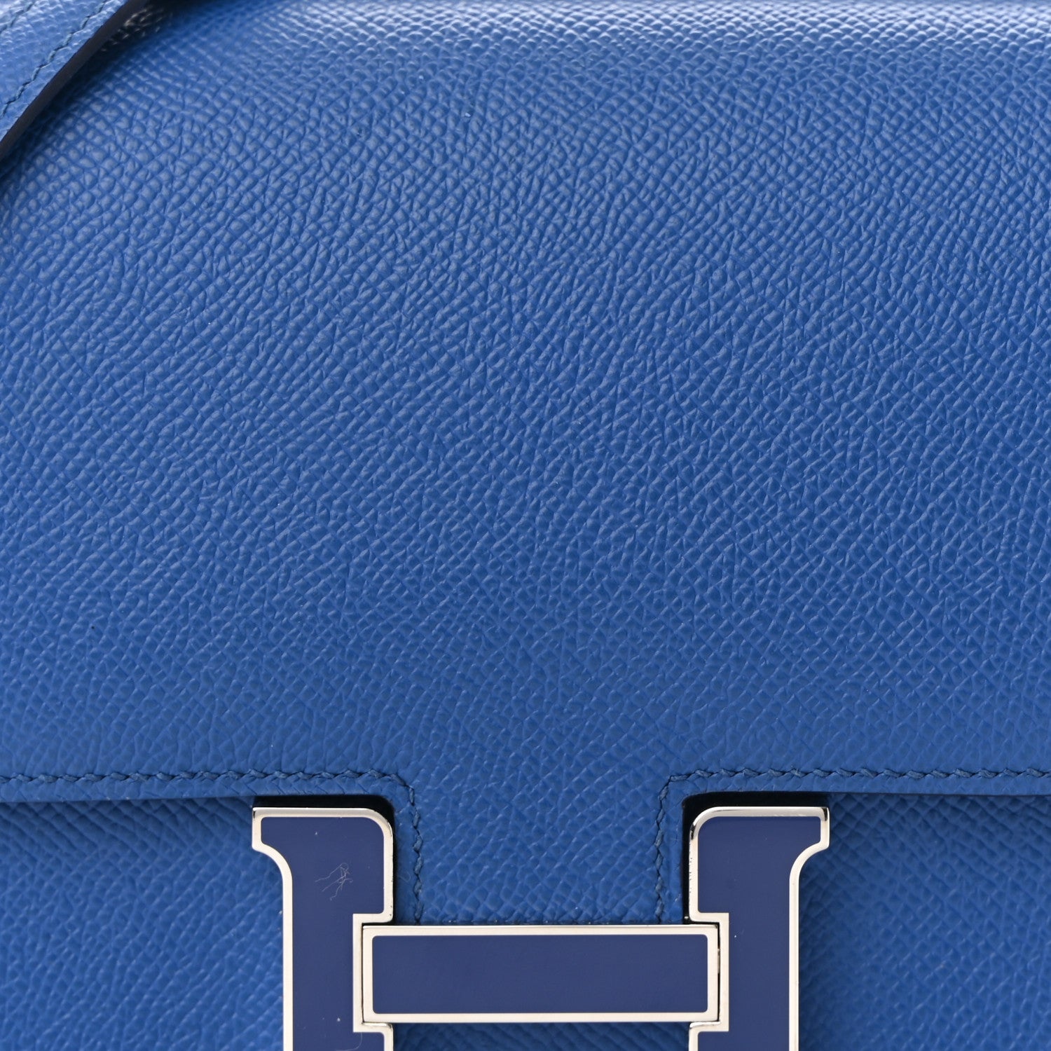 Hermes Epsom Enamel Constance 18 Bleu France 8 of 12