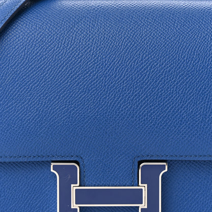 Hermes Epsom Enamel Constance 18 Bleu France 8 of 12
