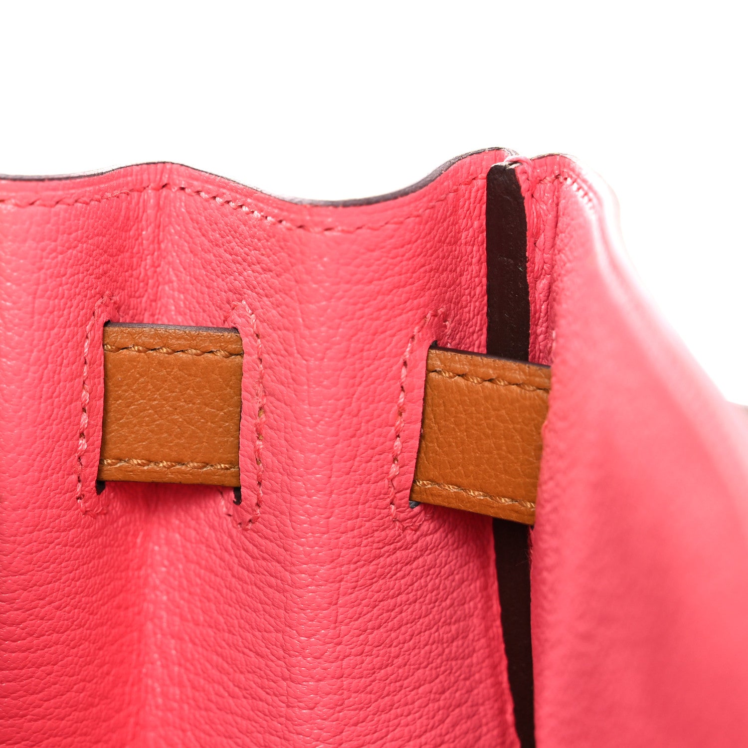 Hermes Evercolor Verso Kelly Retourne 28 Caramel Rose d'Ete 14 of 36