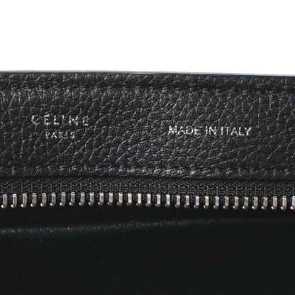 Celine Drummed Calfskin Suede Small Trapeze Black 7 of 10