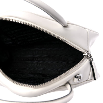 Prada Grace Lux Triangle Top Handle Shoulder Bag White 6 of 8